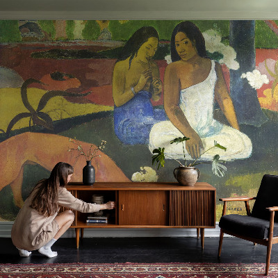 Fotomural decorativo para cabecero de cama con una escena exótica