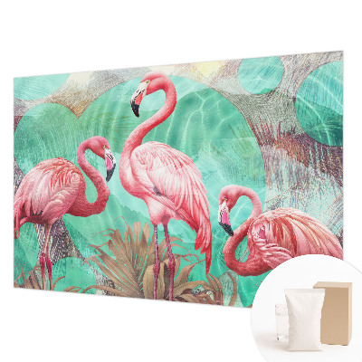 Mural de pared con estampado hermoso con diseño de aves exóticas