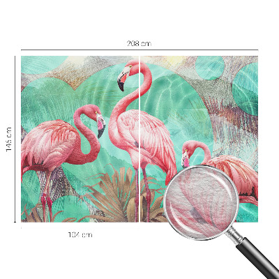 Mural de pared con estampado hermoso con diseño de aves exóticas