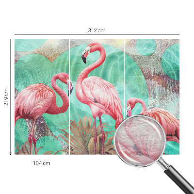 Mural de pared con estampado hermoso con diseño de aves exóticas