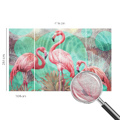 Mural de pared con estampado hermoso con diseño de aves exóticas