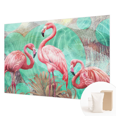 Mural de pared con estampado hermoso con diseño de aves exóticas