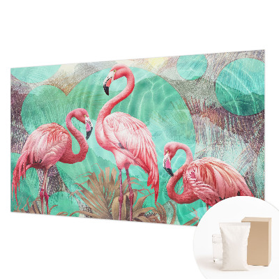 Mural de pared con estampado hermoso con diseño de aves exóticas
