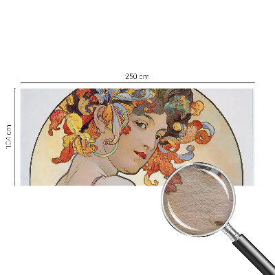 Mural decorativo con diseño Art Nouveau colorido