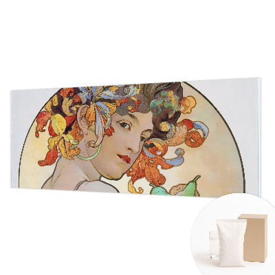 Mural decorativo con diseño Art Nouveau colorido