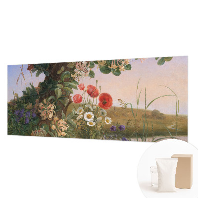 Papel mural con patrón decorativo con diseño Idilio Floral