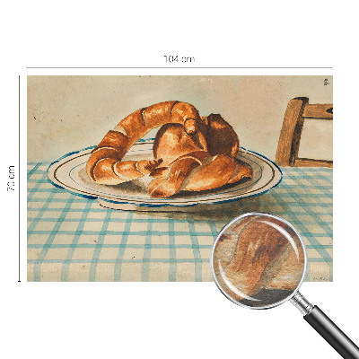 Papel mural texturado decorativo con diseño inspirado en productos horneados para la cocina