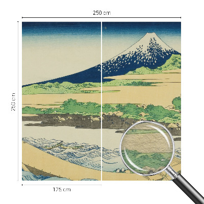 Fotomural decorativo para cabecero de cama con un panorama de montaña