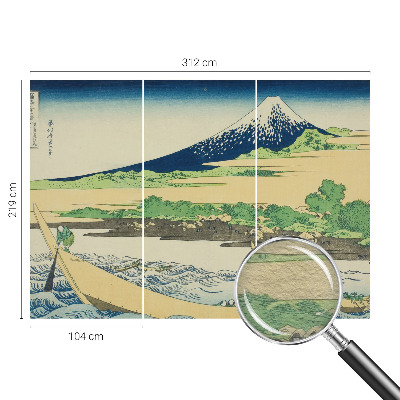Fotomural decorativo para cabecero de cama con un panorama de montaña