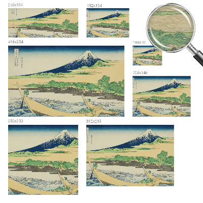 Fotomural decorativo para cabecero de cama con un panorama de montaña