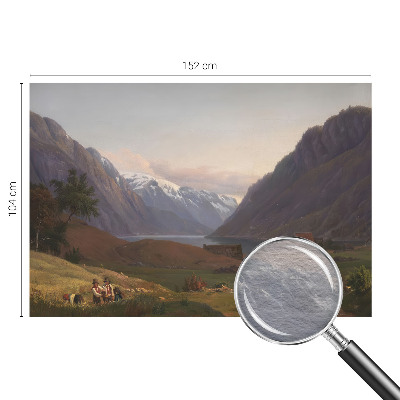 Mural de pared con estampado hermoso con un panorámico de montaña