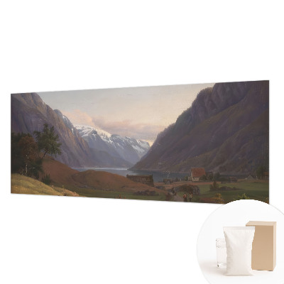 Mural de pared con estampado hermoso con un panorámico de montaña