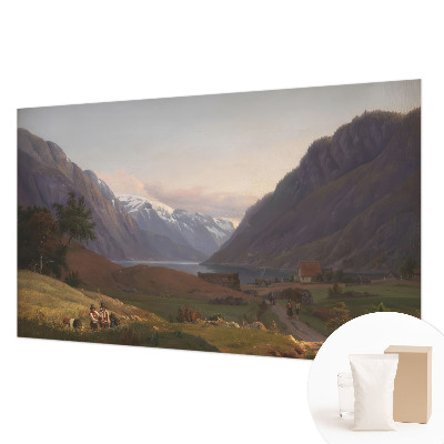 Mural de pared con estampado hermoso con un panorámico de montaña