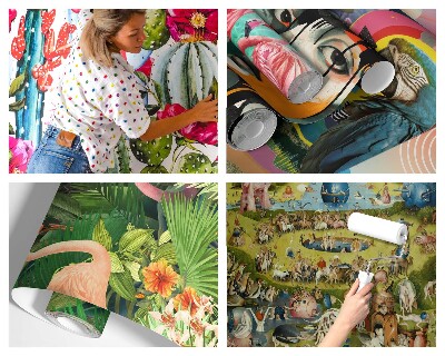 Mural de pared con estampado hermoso con un panorámico de montaña