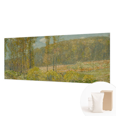 Mural decorativo con paisaje forestal
