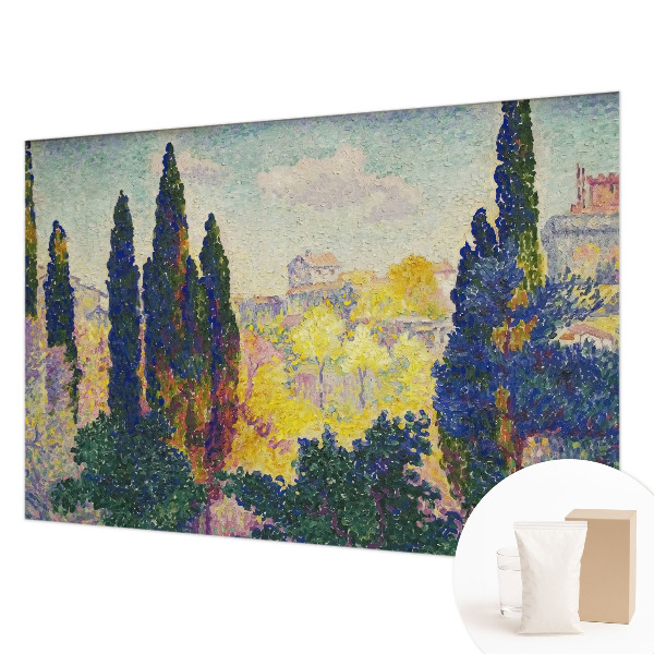 Mural de pared con estampado hermoso con paisajes impresionistas