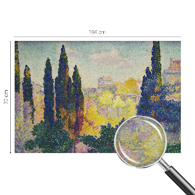 Mural de pared con estampado hermoso con paisajes impresionistas