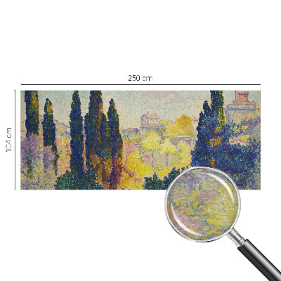 Mural de pared con estampado hermoso con paisajes impresionistas