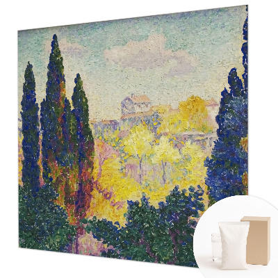 Mural de pared con estampado hermoso con paisajes impresionistas