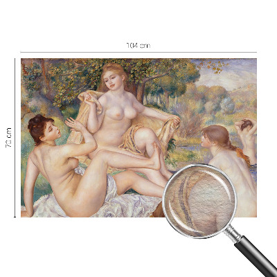 Papel mural texturado decorativo con estampado de mujeres descansando
