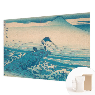 Papel mural texturado decorativo con diseño de escena marina
