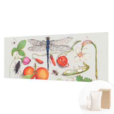Papel mural con patrón decorativo con ilustración de motivos naturales