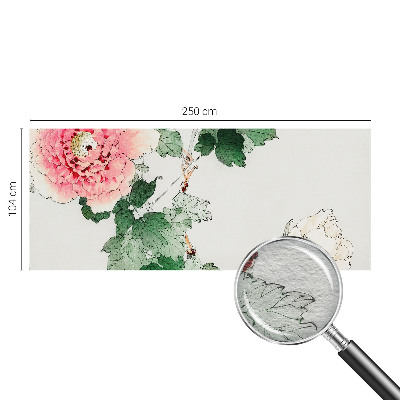 Mural de pared con estampado hermoso con motivo de sutileza floral