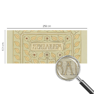 Papel mural texturado decorativo con adorno para plantas