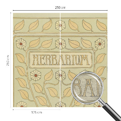Papel mural texturado decorativo con adorno para plantas