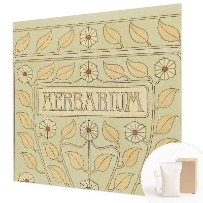 Papel mural texturado decorativo con adorno para plantas