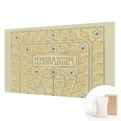 Papel mural texturado decorativo con adorno para plantas