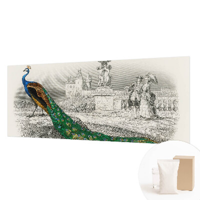 Papel mural texturado decorativo con diseño de plumas coloridas