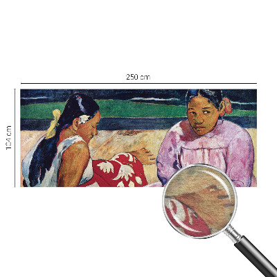 Mural de pared con estampado hermoso con una escena de playa