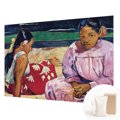 Mural de pared con estampado hermoso con una escena de playa