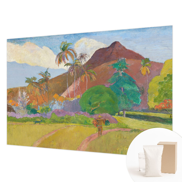 Papel mural texturado decorativo con motivo de naturaleza exótica