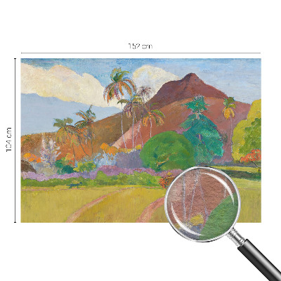 Papel mural texturado decorativo con motivo de naturaleza exótica