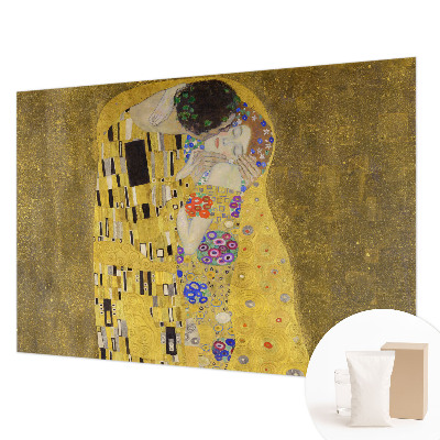 Papel mural texturado decorativo con diseño Art Nouveau en pareja