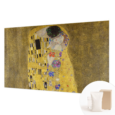 Papel mural texturado decorativo con diseño Art Nouveau en pareja