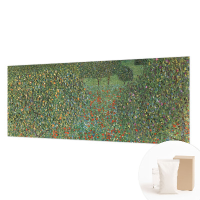 Mural decorativo con diseño de prado de flores