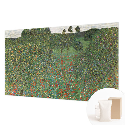 Mural decorativo con diseño de prado de flores