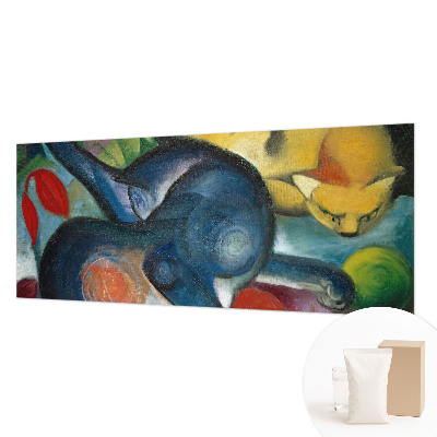 Papel mural con patrón decorativo con diseño de arte de gatos