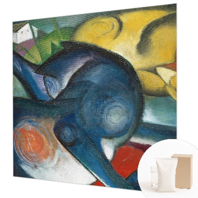 Papel mural con patrón decorativo con diseño de arte de gatos
