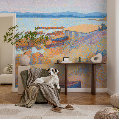 Fotomural decorativo para cabecero de cama con vistas al mar