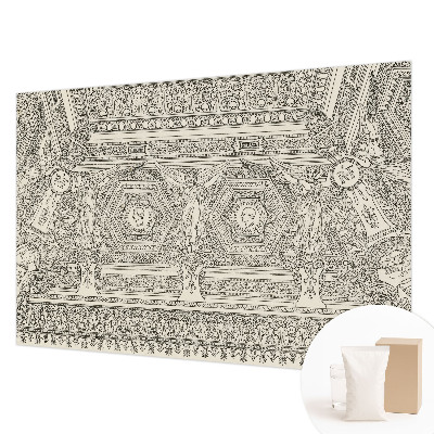 Papel mural con patrón decorativo con adorno clásico