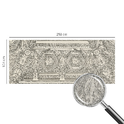 Papel mural con patrón decorativo con adorno clásico