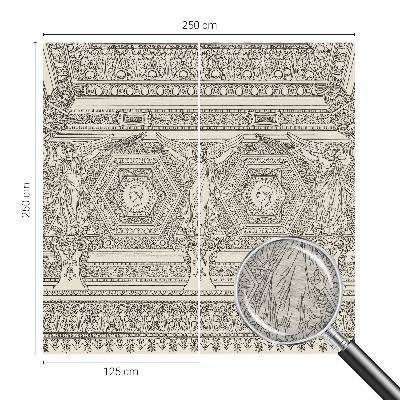 Papel mural con patrón decorativo con adorno clásico