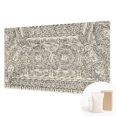 Papel mural con patrón decorativo con adorno clásico