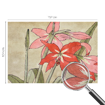 Fotomural decorativo para cabecero de cama con flores de lirio de día