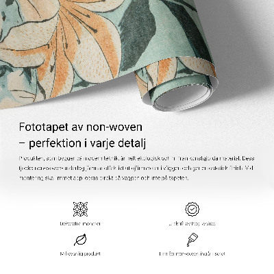 Fotomural decorativo para cabecero de cama con flores de lirio de día