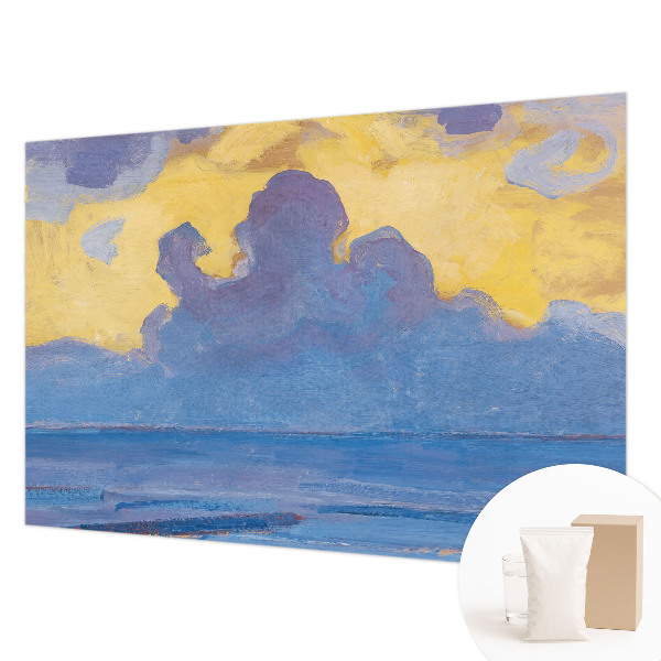 Papel mural texturado decorativo con diseño de paisaje de nubes